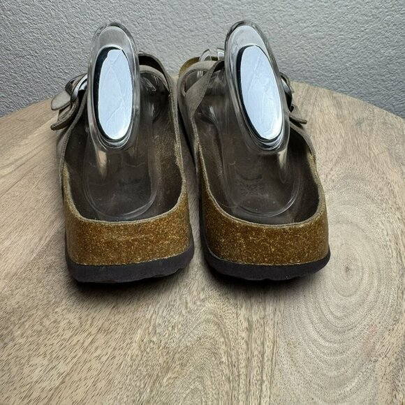 Betula by Birkenstock Leather/suede Sandals With 2 strap Buckles Size 40/9 Women - Picture 7 of 9